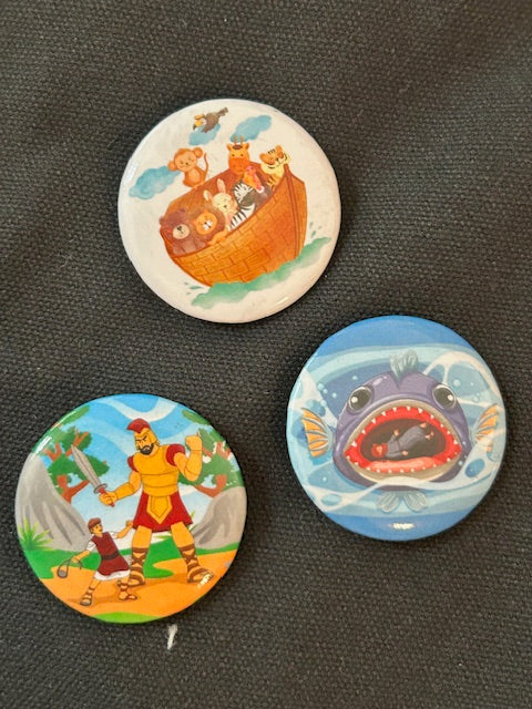 Collectible Button for Bible Story Box