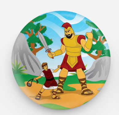 Collectible Button for Bible Story Box